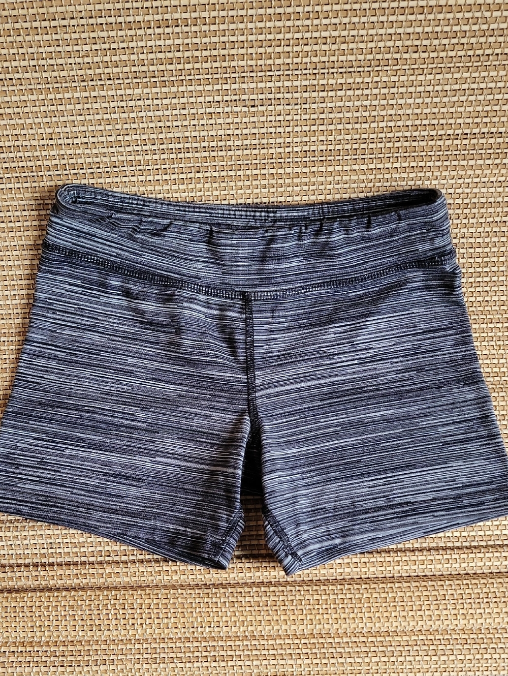 Champion Kids Gray Space-Dye Bike Shorts